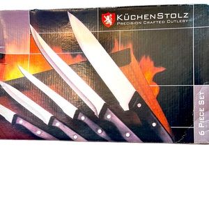 Kuchenstolz Precision 6-Piece Crafted Cutlery Plus Cutting Board. New in Box.